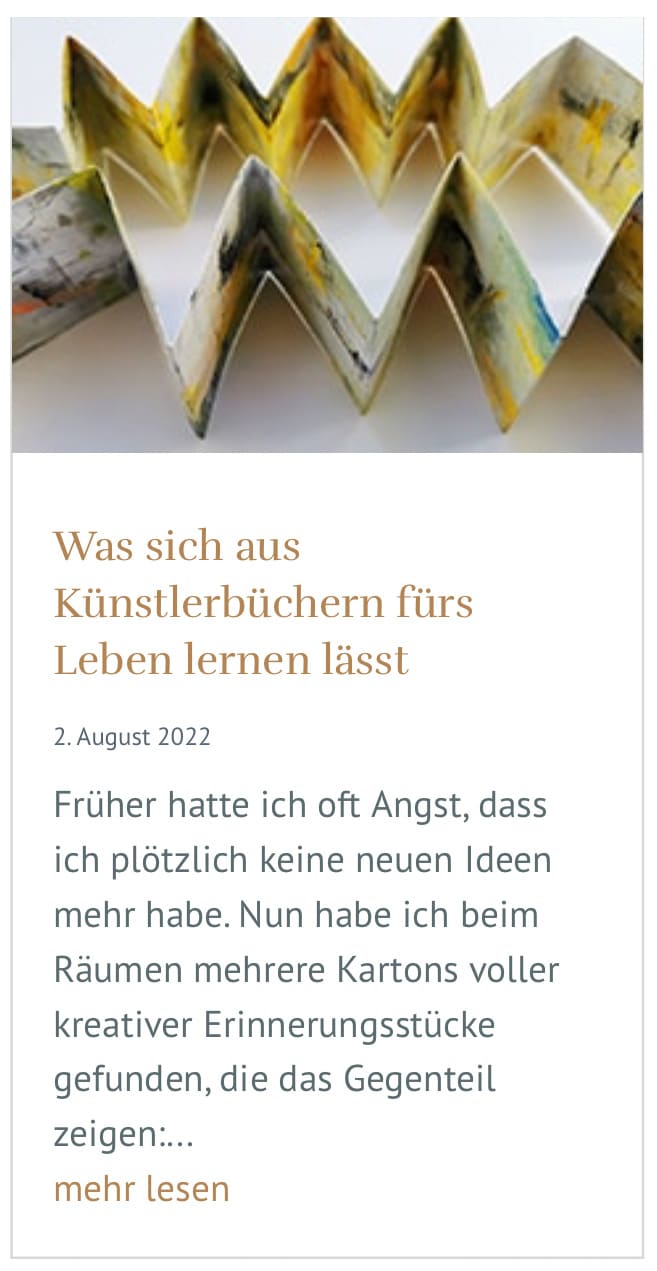 bloartikel Künstlerbücher